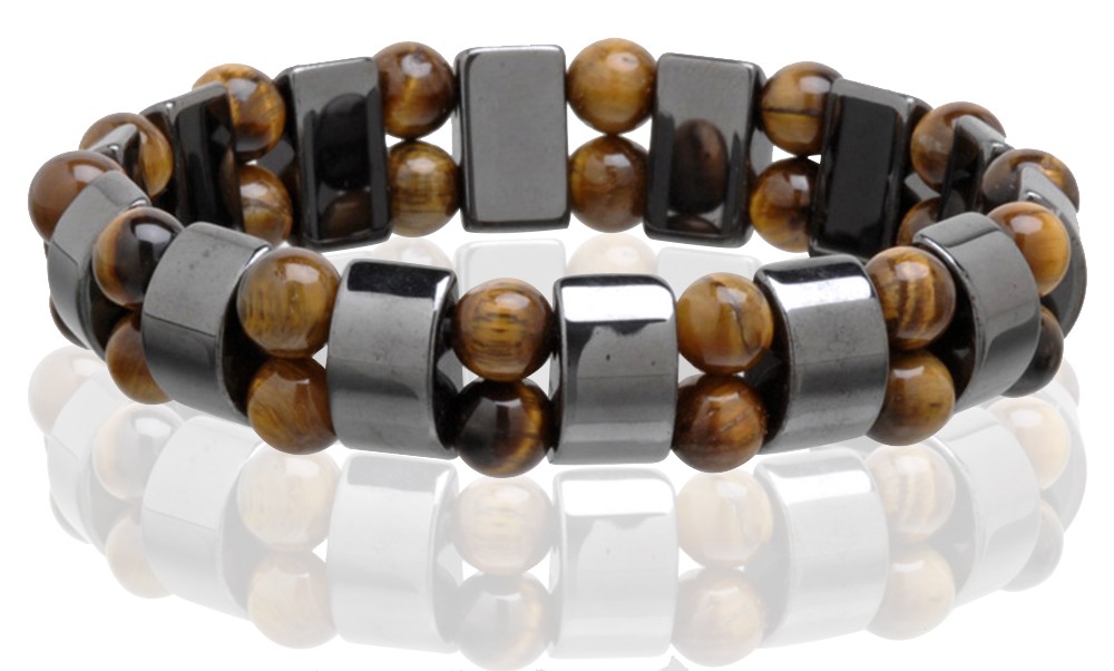 Tiger Eye magnetic hematite bracelet